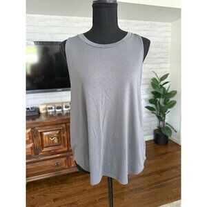 American eagle Heather Gray Open Back Athletic Tank Top Womens Size M